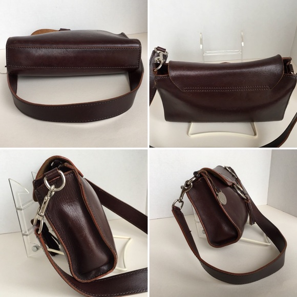 Vtg Dooney & Bourke brown purse bag Italy tassel - Picture 5 of 8